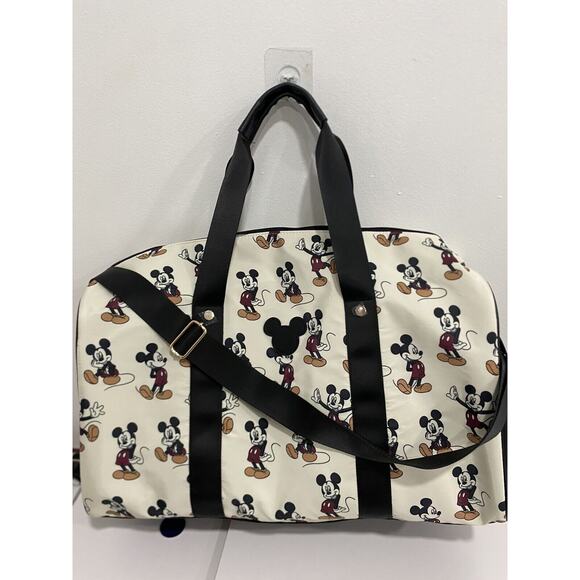 Brand New Mickey Mouse BioWorld White Travel Duffle Bag & Suitcase Animated - Picture 6 of 6